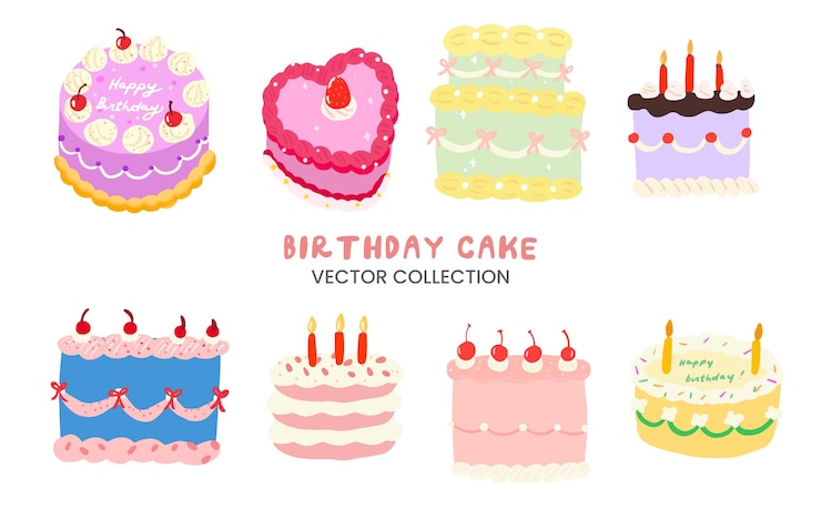 誕生日ケーキのコレクション