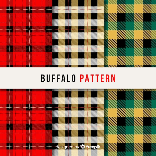 Collection of buffalo pattern