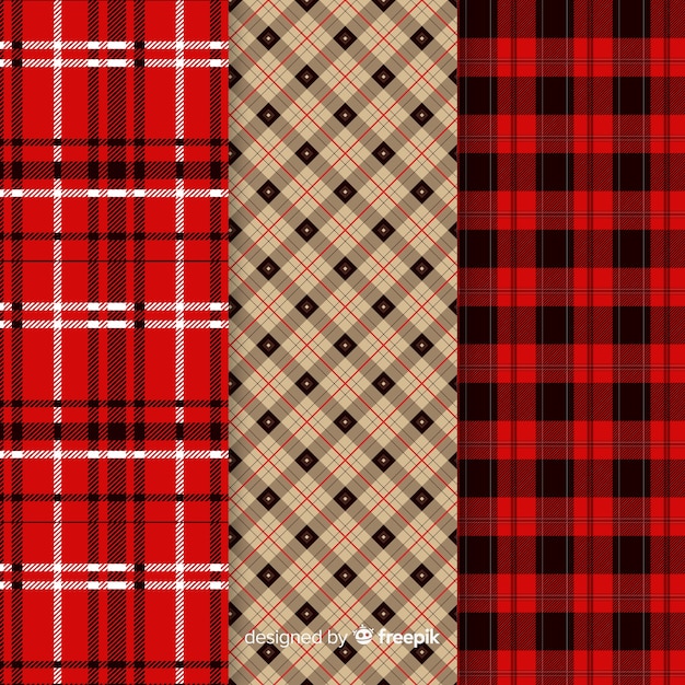 Free Vector collection of buffalo pattern