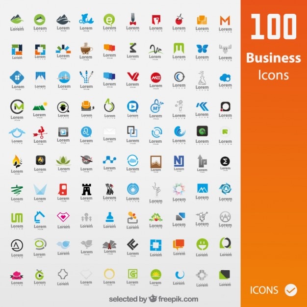 Free vector collection of business icons