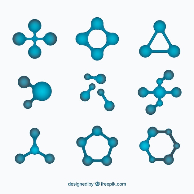 Free vector collection of chemical compounds