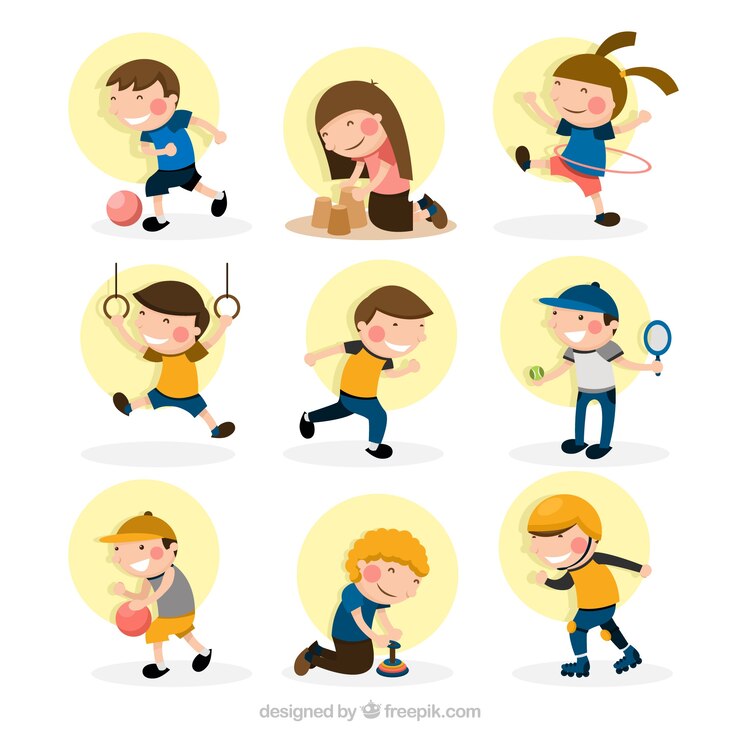 Free Vector collection of children's characters