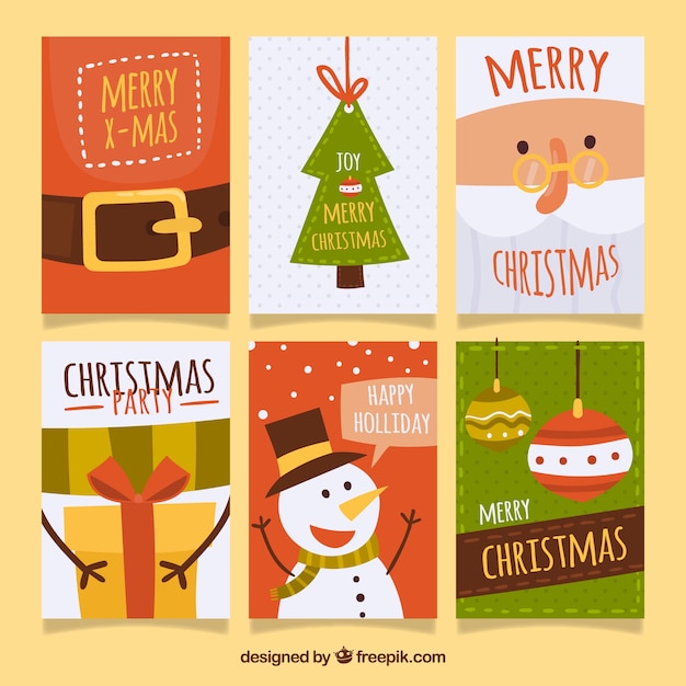 Collection of christmas postcards