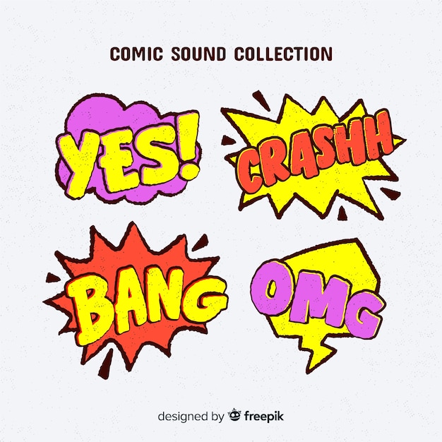 Collection of comic sound effects