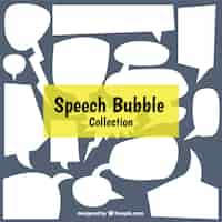 Free vector collection of comic speech bubbles