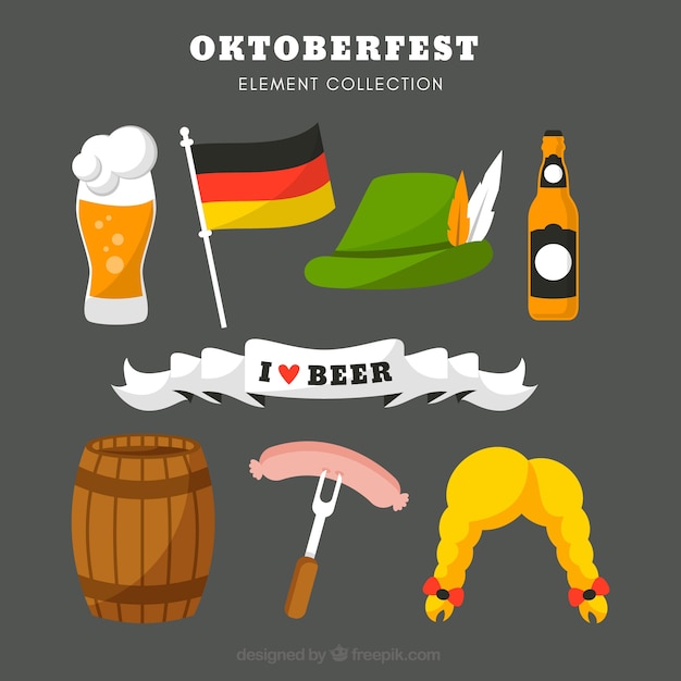 Free vector collection of complements for german party