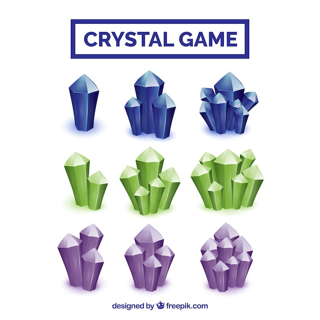 Collection of crystals game