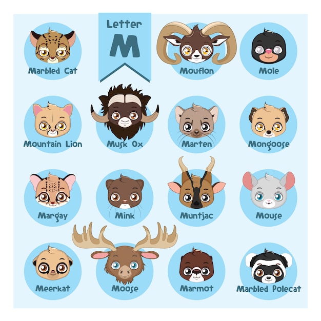 Free vector collection of cute animal stickers