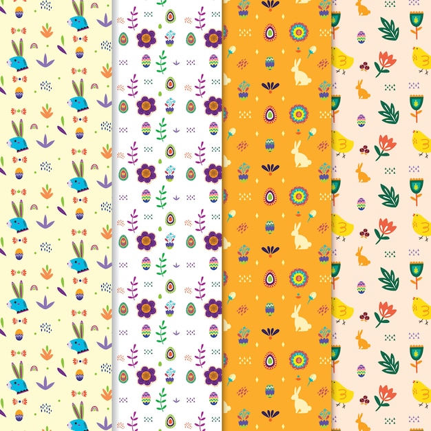 Collection of cute easter patterns