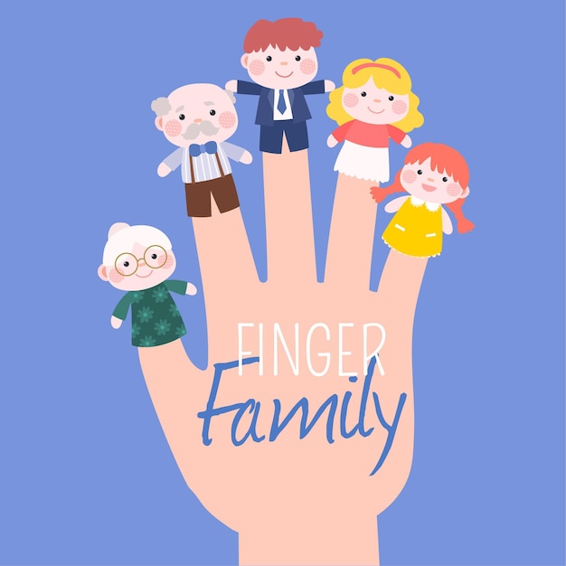 Free vector collection of cute finger puppets for children