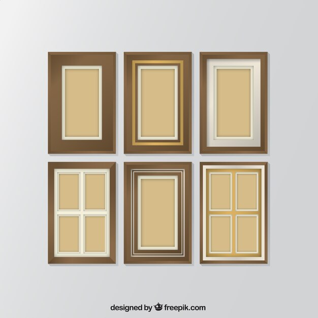 Collection of decorative photo frames