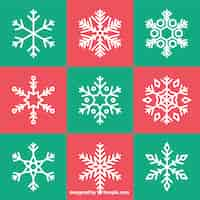 Free vector collection of decorative snowflakes