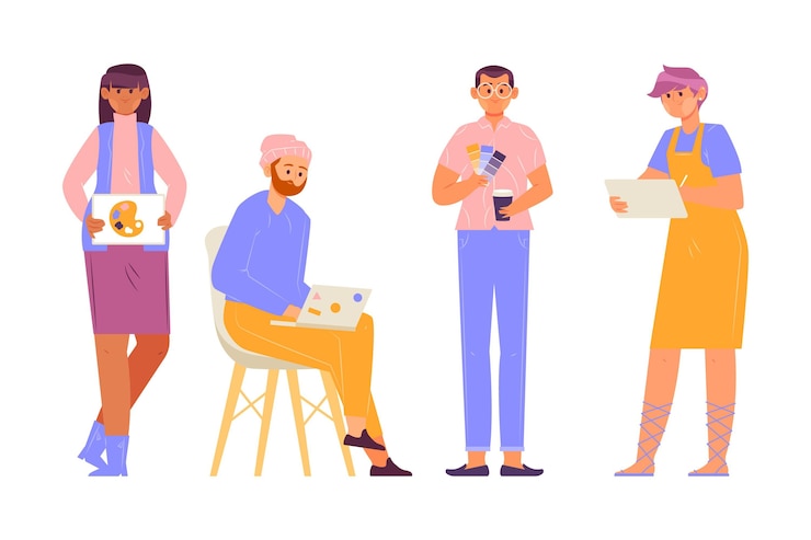 Free Vector collection of designer people
