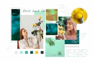 Free vector collection of different color tones from different pictures