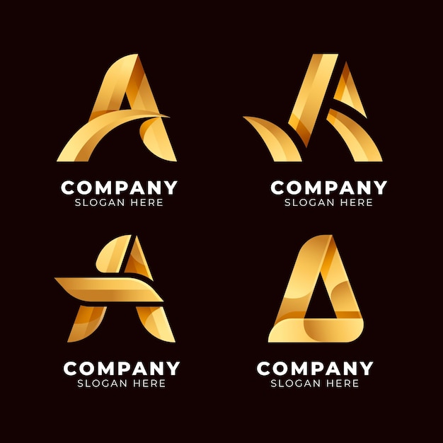 Free vector collection of different a logos