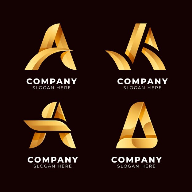 Collection of different a logos