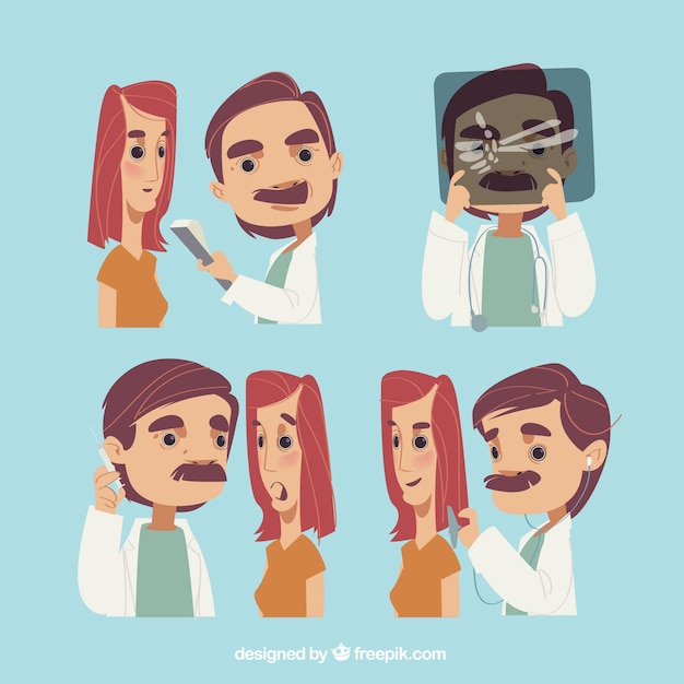 Коллекция персонажей врачей