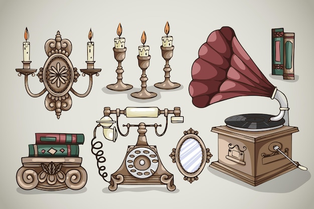 Vintage stuff Vectors & Illustrations for Free Download