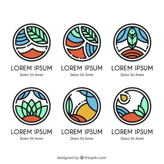 生態系のロゴのコレクション