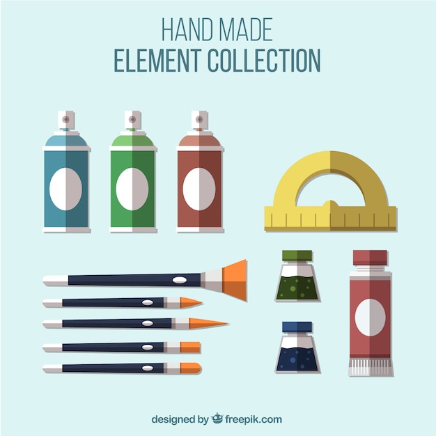 Free vector collection of elements for artistic works