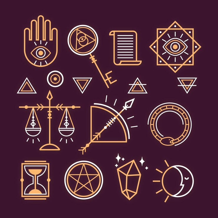 Free Vector collection of esoteric elements