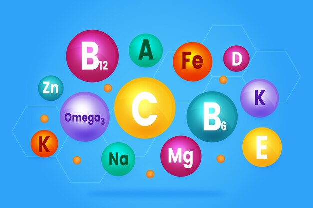 Collection of essential vitamin and mineral complex