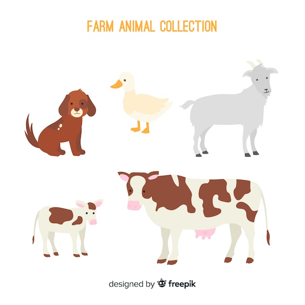 Collection of farm animals