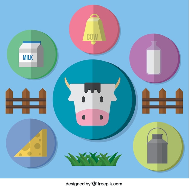 Free vector collection of farming icons