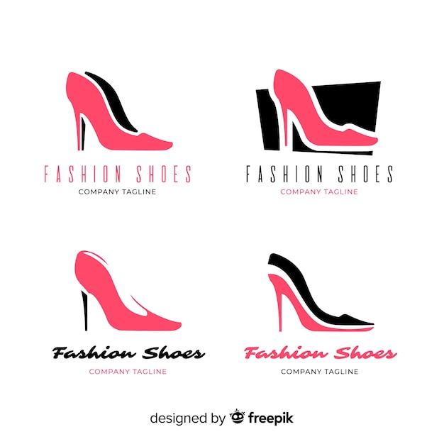 Free vector collection of fashion shoe logos