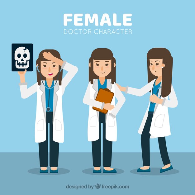 Collection of female doctor characters