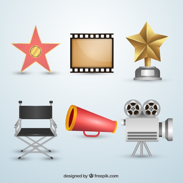 Free vector collection of film objects