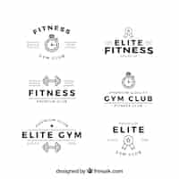 Free vector collection of fitness badges