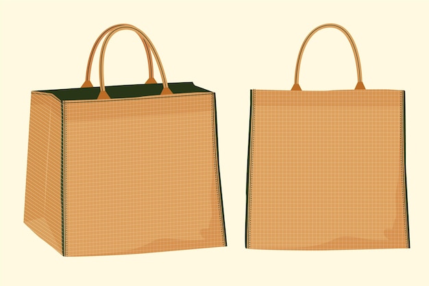 Коллекция тканевых сумок с плоским дизайном