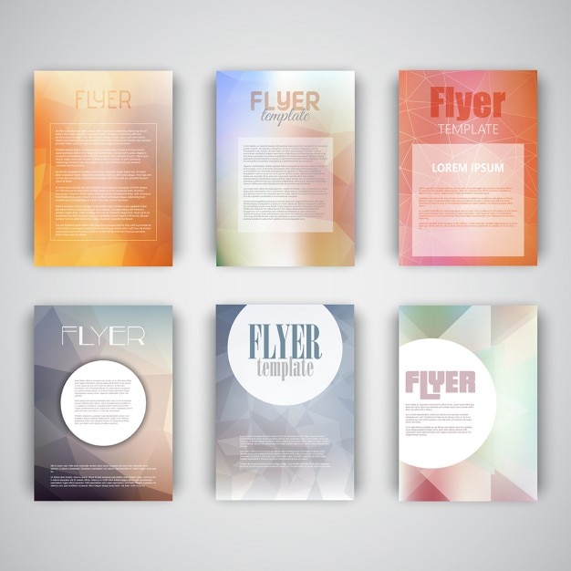 Free vector collection of flyer templates