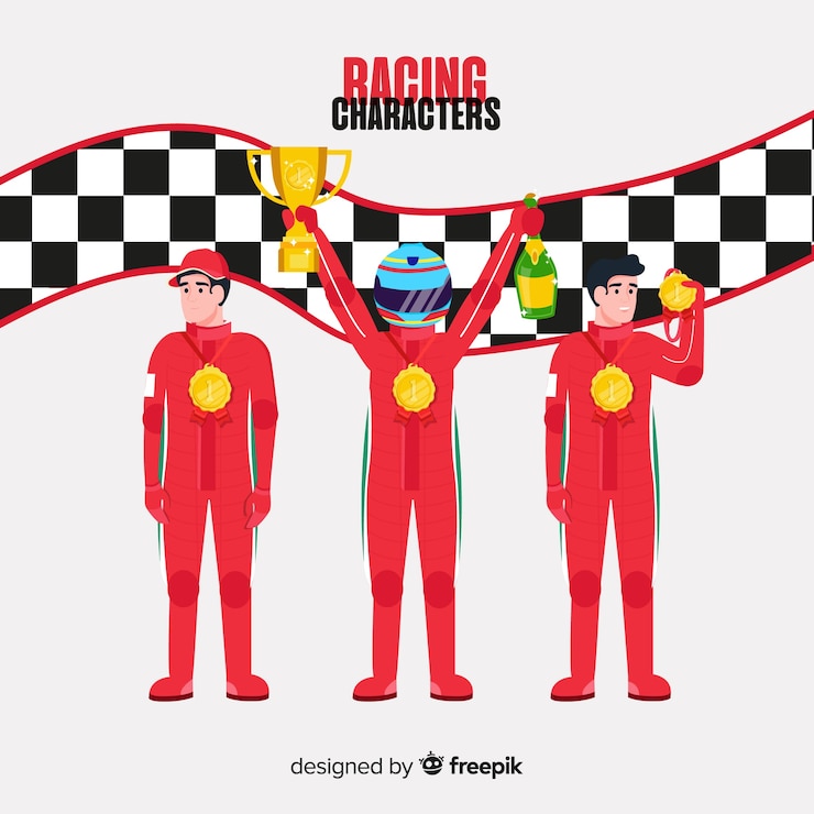 Free Vector collection of formula 1 drivers