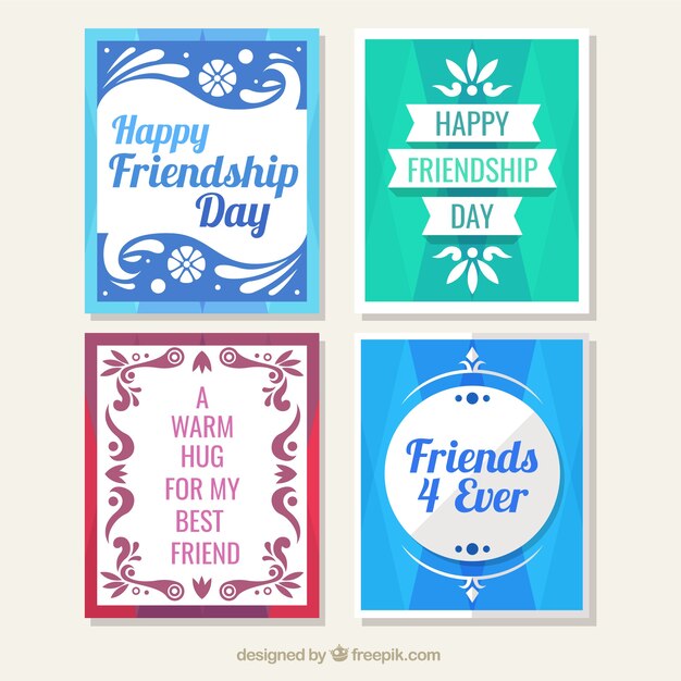 Collection of friendship card 