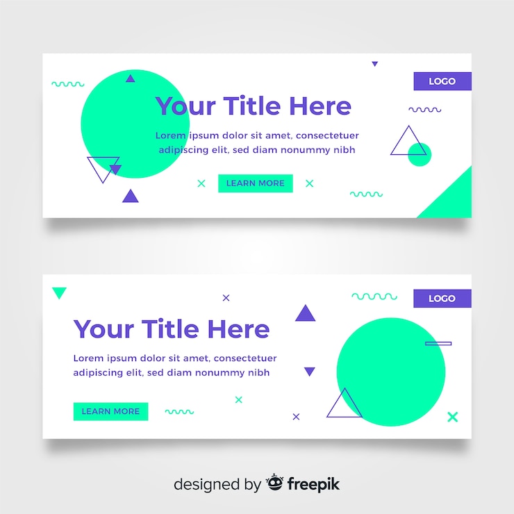 Free Vector collection of geometric banners