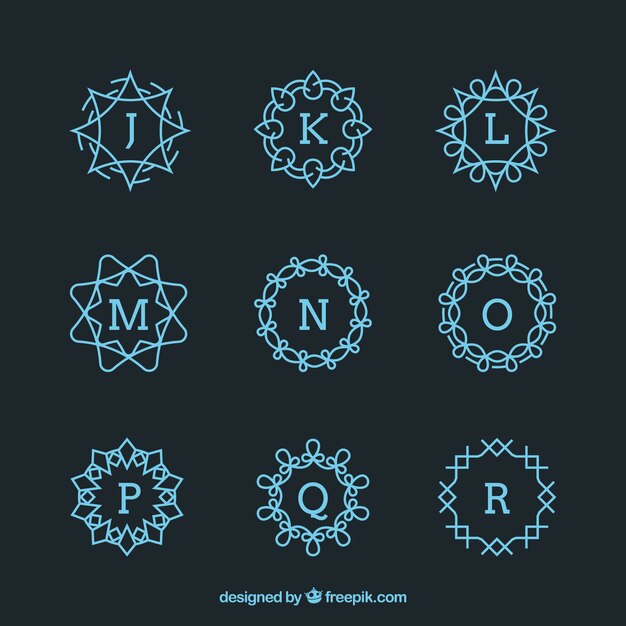 Collection of geometric monograms