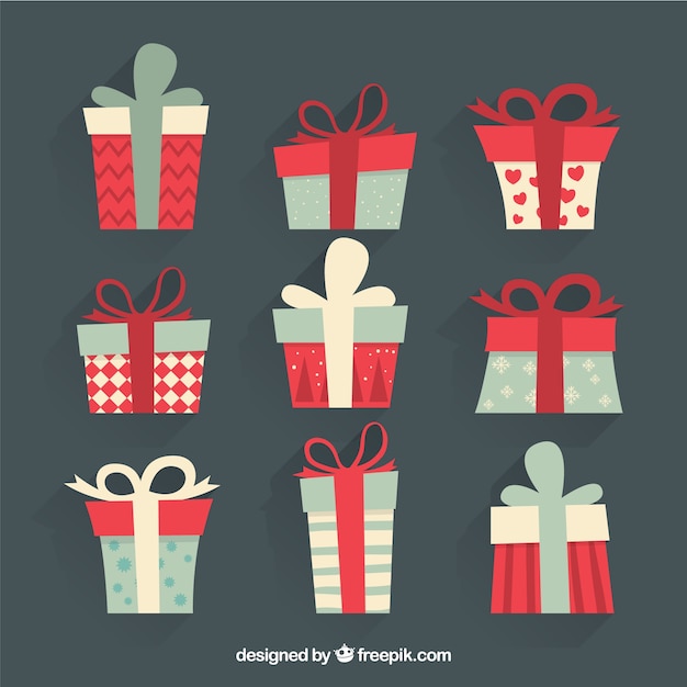 Free vector collection of gift boxes