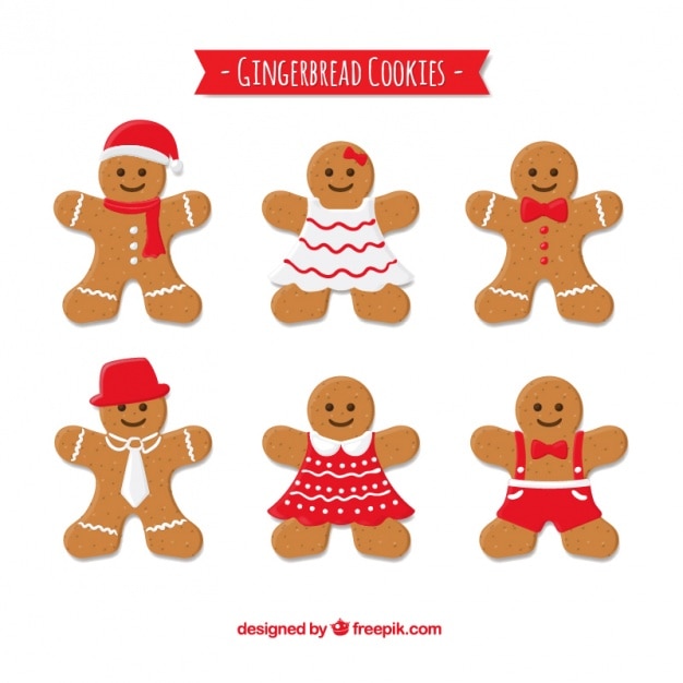 Collection of gingerbread cookies