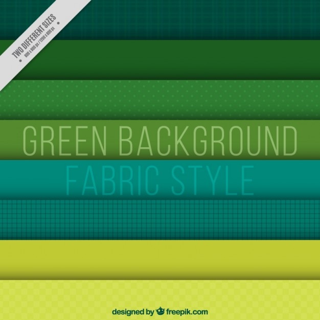 Free vector collection of green fabric background