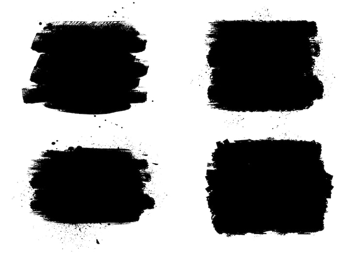 Free Vector collection of grunge splatter designs