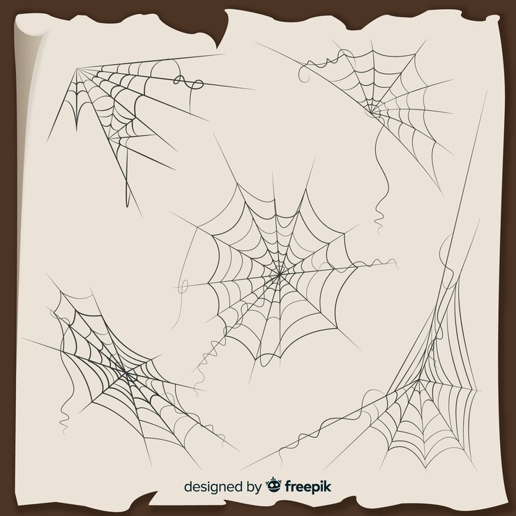 Free Vector collection of halloween cobwebs