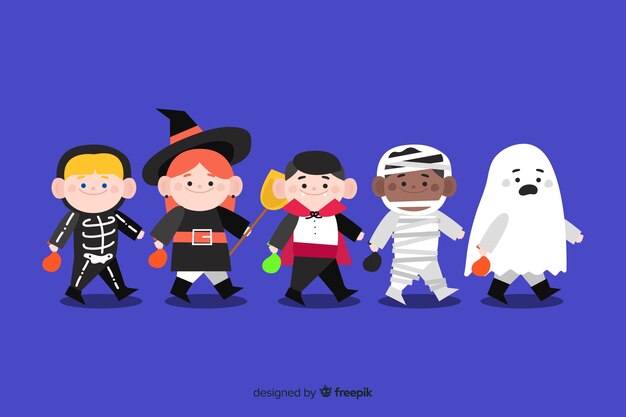 Collection of halloween kid collection