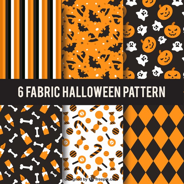 Collection of halloween patterns