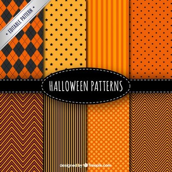 Collection of halloween patterns