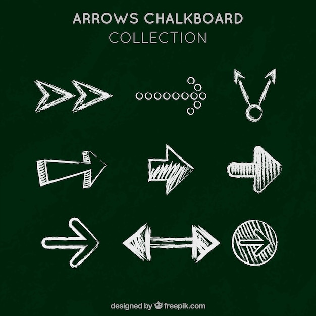 Hand Drawn Arrows Free Vector Collection – Download for Vector Templates