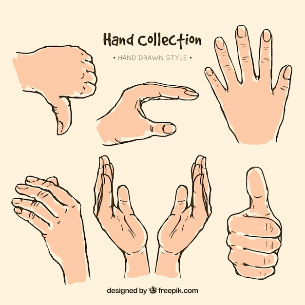 Collection of hand sketches