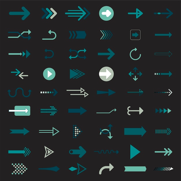 矢印の記号のコレクション
