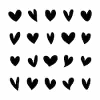 Free vector collection of illustrated heart icons